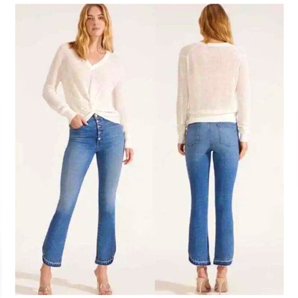 Veronica Beard Denim - Veronica Beard Carolyn High Rise Baby Boot Cut Jeans in Beacon 31/12